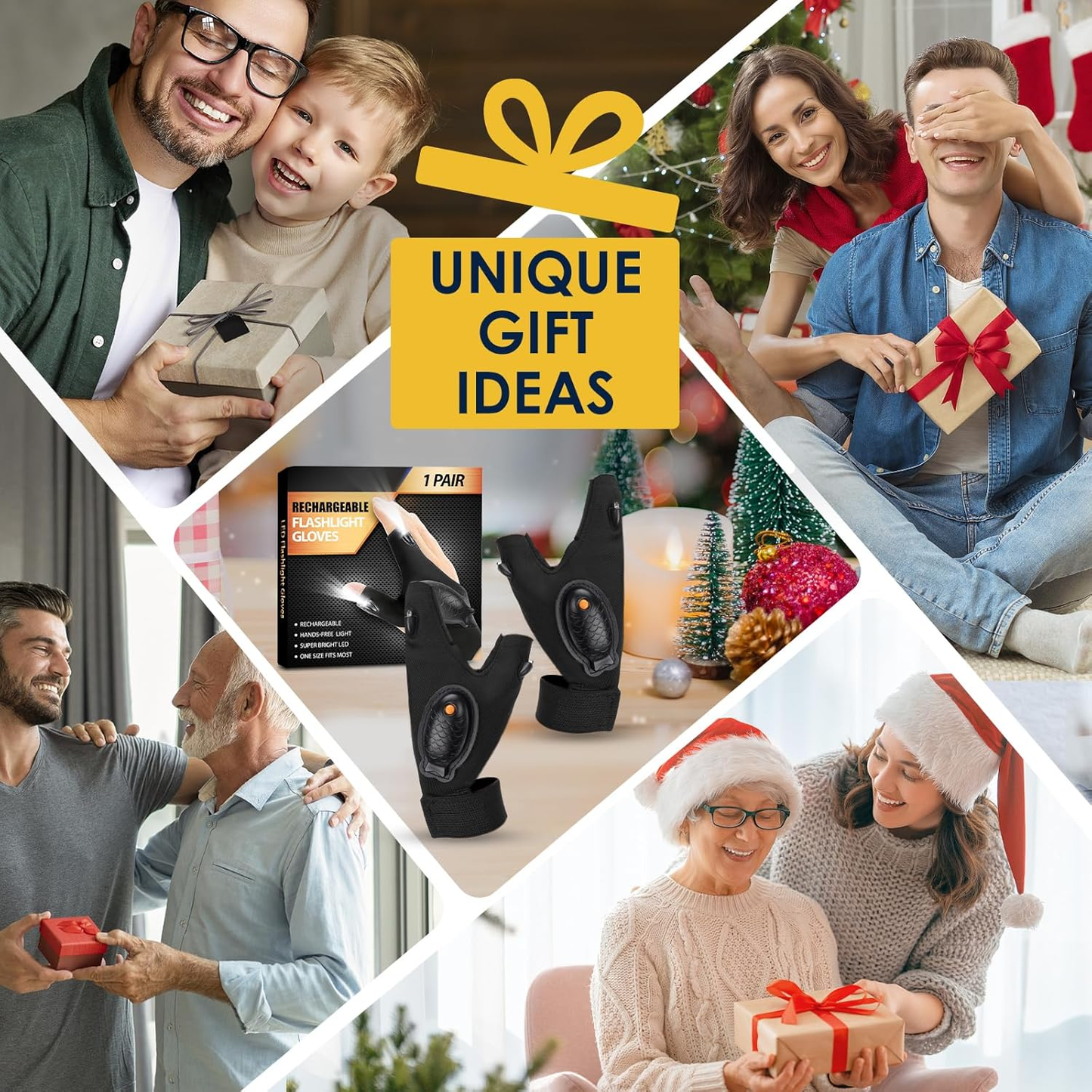 Gloves with a flashlight