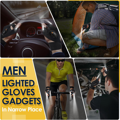 Gloves with a flashlight
